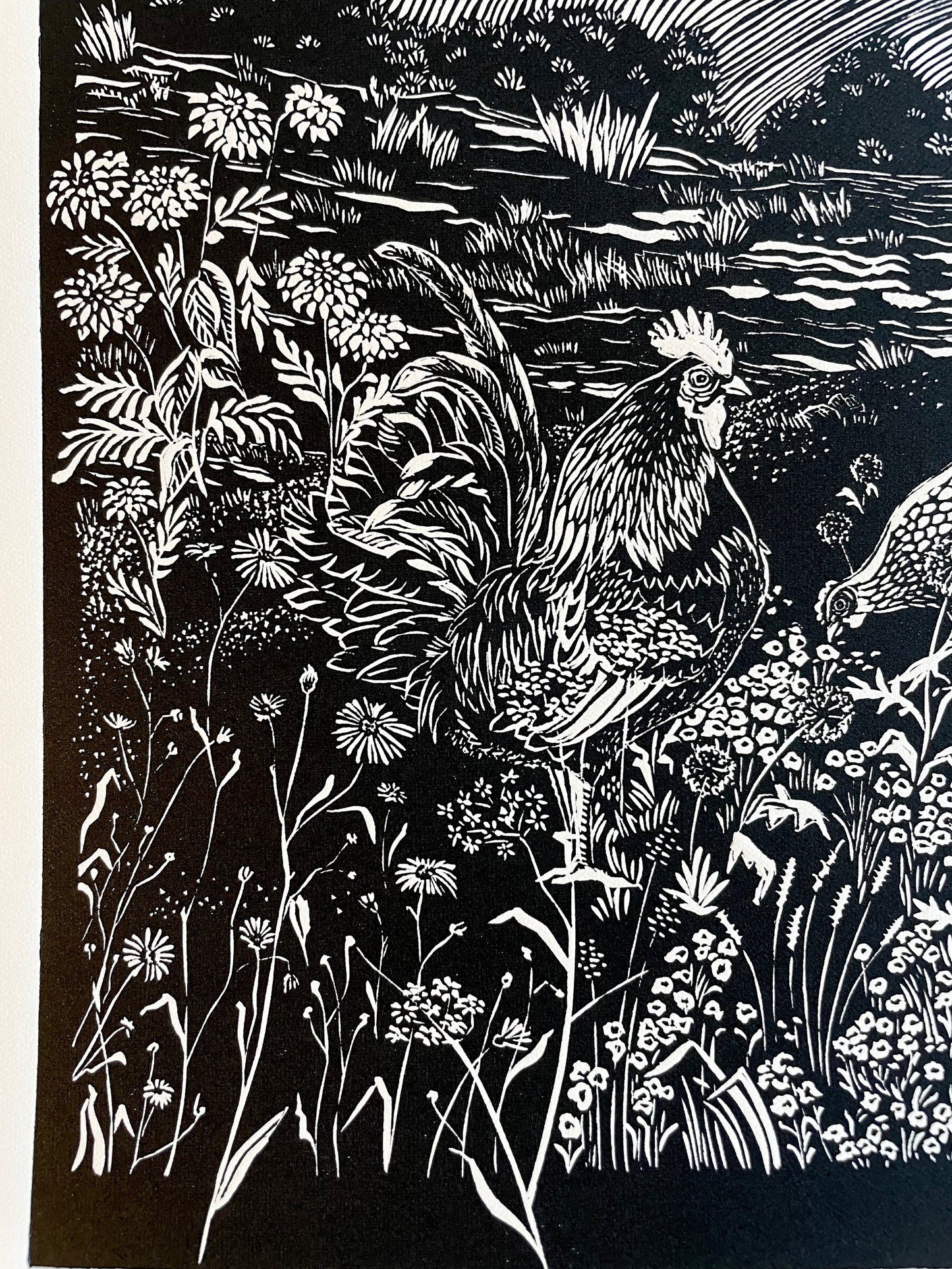 Linoryt pt. "Mazury Garbate" 40x50 cm